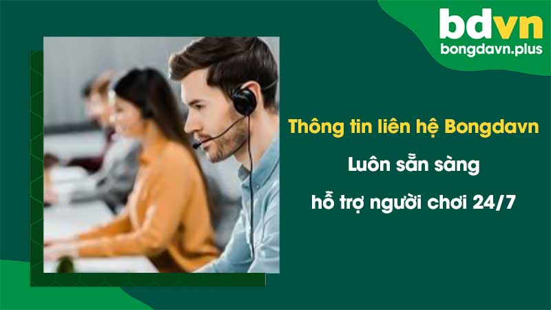 Thông tin liên hệ Bongdavn - Luôn sẵn sàng hỗ trợ người chơi 24/7